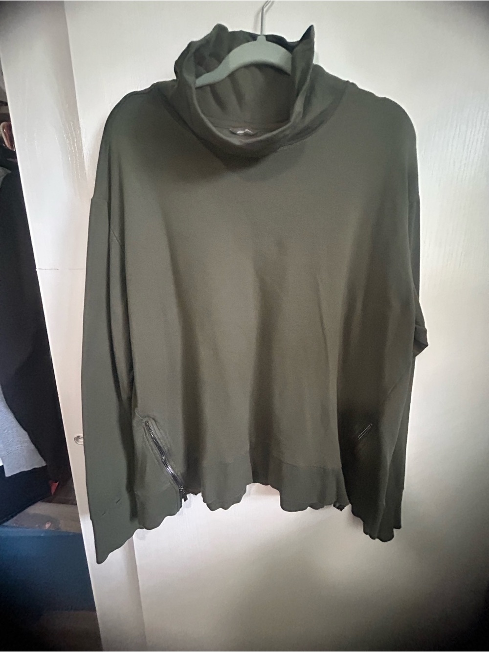 Eddie Bauer Dark Olive Women's 2XL Pullover